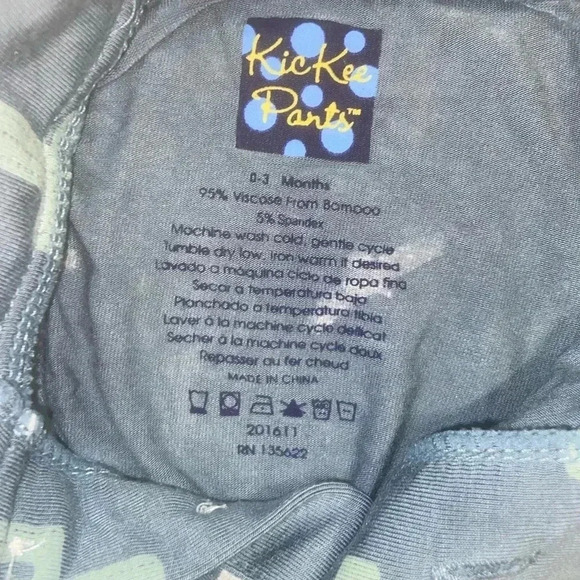 Kickee Pants Baby Cactus Print Romper 0-3 months - Picture 4 of 4